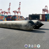 Airbags de levage lourds certifiés BV, prix usine, grands airbags marins flottants en caoutchouc pour le lancement de navires