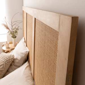 Tête de lit Vandana Vista Maxima en bois de manguier et en rotin - Product Image 2