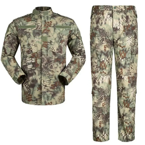Custom Camouflage Uniform Breathable 100% Cotton Custom Logo Embroidery Outdoor Sports Training Outfit Factory Wholesale Supply - Product Image 1