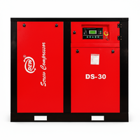 Compresseur d'air industriel à vis, système de filtration d'air, fonctionnement continu, refroidissement par air, 30 CV, 16 bars