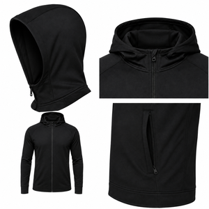 Chaqueta Deportiva con Cierre Completo, Cuello Alto, Chaqueta de Entrenamiento, para Correr, Fitness, Poliéster y Elastano, Logotipo Personalizado, Ropa Deportiva de Fábrica - Product Image 6