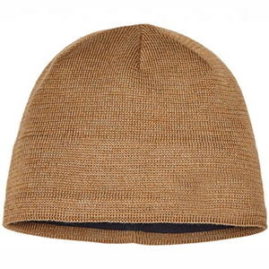 Bonnet tricoté unisexe couleur unie, style image, 100% laine, pour l'hiver, les voyages en extérieur, pour adultes, 56-58CM - Product Image 1