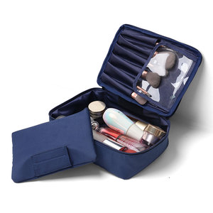 Custom <b>Portable</b> Cosmetic Bag Waterproof Makeup Storage Pouch Travel Toiletry Organizer For Sale - Product Image 6