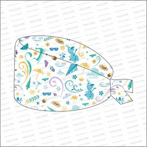 Printed Nurse <b>Caps</b> Cartoon Nursing <b>Scrub</b> <b>Cap</b> Tie Back Medical Surgical Headcover <b>Cap</b> for Nurses Doctors by Vaslcare - Product Image 5