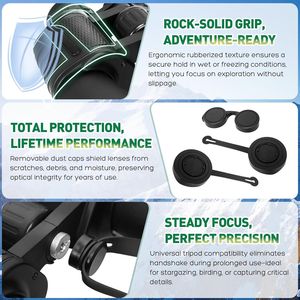 Binocolo Compatto 20x50 ad Alta Potenza per Adulti, Impermeabile con Visione Notturna per Birdwatching, Caccia e Calcio - Product Image 6