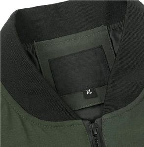Chaqueta cortavientos informal de talla grande con cuello levantado para hombre, bombardero de cuero estampado para primavera invierno, venta al por mayor de ropa para exteriores - Product Image 4