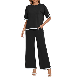 Survêtements pour femmes de haute qualité, respirants, en coton/polyester, 2 en 1, pour un usage décontracté et une personnalisation de la tenue de sport - Product Image 1