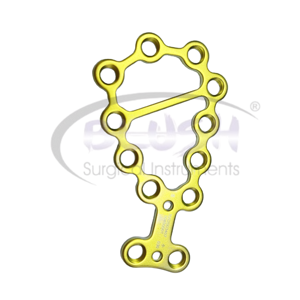 Titanium 2mm Orthopedic Surgery Implant Anatomic Calcaneal Locking Plate Veterinary Human Use CE ISO By <b>Blush</b> Surgical - Product Image 4