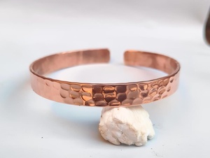 Handcrafted Pure Copper Hammered <b>Bracelet</b> for Women Meditation and Spiritual Wellness Traditional <b>Healing</b> Jewelry Bangle Wholesa - Product Image 5