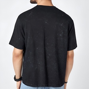 เสื้อยืดผู้ชายไซส์ใหญ่พิเศษ ผ้าคอตตอน 100% เนื้อหนา ลายปะติด ดีไซน์ทันสมัย น้ำหนัก 260 กรัม พิมพ์ลาย DTG สไตล์สตรีทแฟชั่น เสื้อเปล่าสำหรับทำลายลวดลาย เสื้อยืดคอตตอน - Product Image 3