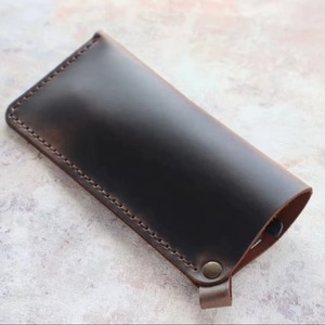 Étui à lunettes en cuir véritable léger et classique de luxe, résistant aux rayures, fourniture professionnelle B2B LGC-0166 - Product Image 2