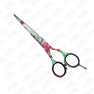 Komfortable Wiederverwendbare 5,5 Zoll Professionelle Haarschneideschere White Line Hallo Berlin Edelstahl - Product Image 4