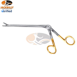 JACKBILLY Caspar Pinza de 7 pulgadas con ángulo de 45 grados, 3x12mm, de acero inoxidable, para disco intervertebral, fenestrada, con copa lateral dentada - Product Image 3
