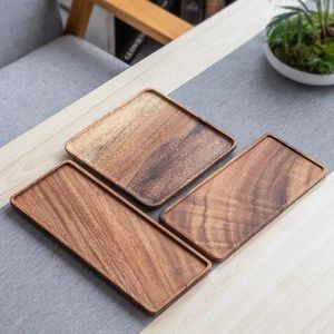 Bandejas de Servir Ecológicas de Madera de Acacia, Plato con Forma de Nubes/Hojas para Decoración de Fiestas, Plato de Madera Grabado a Mano para Comida - Product Image 2