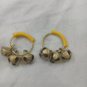 Juego de Anillos de Dedo Tradicionales Indios de Latón (Ghungroo Kadi), Hechos a Mano, de Alta Calidad, Accesorio para Danza y Aplausos, Proveedor Mayorista - Product Image 5