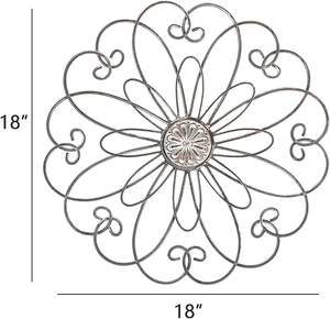 Gran calidad a precio razonable. Gran adorno decorativo de hierro para colgar en la pared, para sala de estar, dormitorio. Diseño moderno de arte mural en metal. - Product Image 4