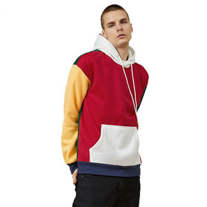 Sudadera con Capucha para Hombre, Invierno, Bloques de Color, Impresión Digital, Algodón/Felpa de Alta Calidad, Color y Diseño Personalizables - Product Image 2