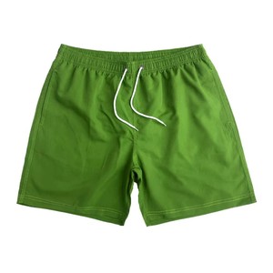 Men's Solid Color Quick Dry Swim <b>Shorts</b> With Drawstring Casual Beach Wear Red Green Blue Black White Navy Teal OEM ODM - Product Image 3