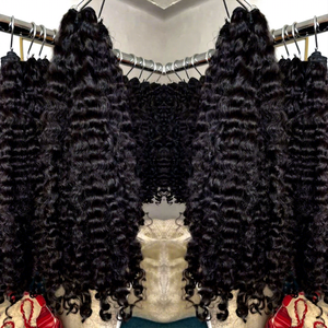 Extensions de cheveux humains brésiliens de qualité supérieure, lots de cheveux vierges Remy, perruques, frontaux en dentelle, fermetures, trame double cousue à la machine, permanente, toutes couleurs - Product Image 5