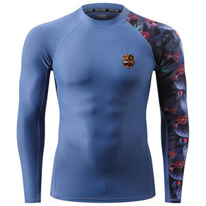 <b>Men</b> Breathable Lightweight Rash Guard Fitness Wear Full Sleeve Quick Dry Sport <b>Top</b> for Surfing <b>Swimming</b> Workout and Gym Training - Product Image 2