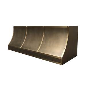 Deluxe Brass Range Hood Designed For Upscale Kitchens Providing Exceptional Airflow Beautiful Brass Finish Always - Product Image 1