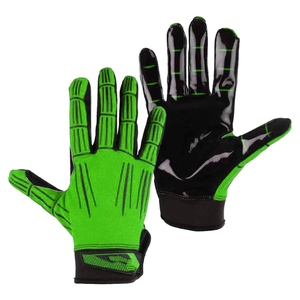 <b>Full</b> Finger Outdoor Sports Gloves Green Black PU Non <b>Slip</b> Unisex All Seasons - Product Image 1