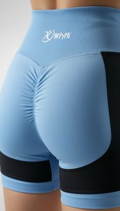 Shorts de sport taille haute sans couture pour le yoga et la gym, respirants et à séchage rapide, pour un effet galbant des fessiers - Product Image 3