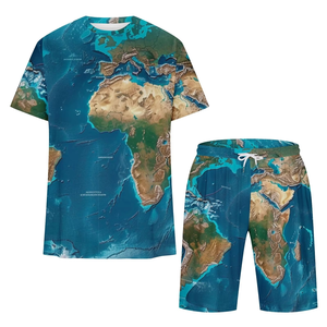 Ensemble de survêtements d'été écologiques QUICKSHOW pour hommes, style hip-hop streetwear, t-shirt premium avec short - Product Image 3