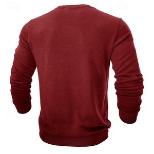 Sudadera de cuello redondo unisex personalizada al por mayor con logo, de punto, 100% algodón, extragrande, 400 g/m², para hombre, en blanco para estampar - Product Image 3