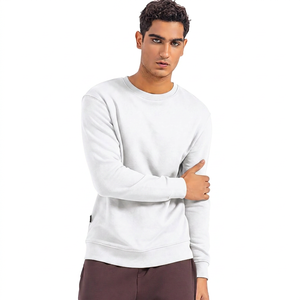 Sudadera de Cuello Redondo Color Amarillo Mostaza para Hombre, Corte Regular, Tejido de Algodón, Estilo Casual para Otoño - Product Image 4