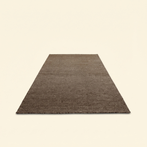 Alfombra Plana de Microfibra de Lana Color Cacao de DECORDEC, Diseño Minimalista, Pequeña, Geométrica, Texturizada, Hecha a Mano, Ecológica, Antideslizante - Product Image 2