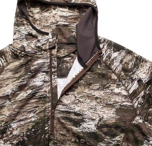 เสื้อฮู้ดดี้สำหรับล่าสัตว์ผู้ชาย ผ้าโพลีเอสเตอร์ 100% แบบทึบ แขนยาว น้ำหนักเบา ระบายอากาศได้ดี คุณภาพสูง รับผลิตแบบ OEM/ODM ขายส่ง - Product Image 5