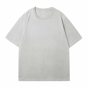 T-shirt blanc pour homme 100% coton à manches courtes, coupe classique, col rond, jersey décontracté, couleur unie, design simple - Product Image 6