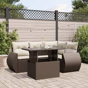 Set divano giardino marrone - Product Image 1