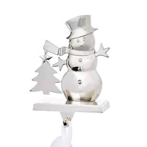 Hot Sale Wood Base Aluminium Top Christmas <b>Stocking</b> <b>Holder</b> For Hanging Decorative Use Xmas <b>Stocking</b> <b>Holder</b> With Silver Tree Top - Product Image 5