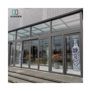 Kính cửa trượt hệ thống cho thương mại hội thảo thiết kế hiện đại điện Side mở Windproof cảm biến thông minh - Product Image 2