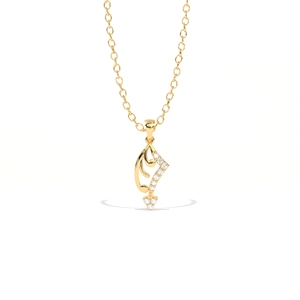 Aarinya Certifié IGI, Or 18K Blanc-Rose-Jaune, Motif Chevron Asymétrique, Vague Pavée, Flamme Courbe Délicate, Diamant, Pour Soirée - Product Image 1