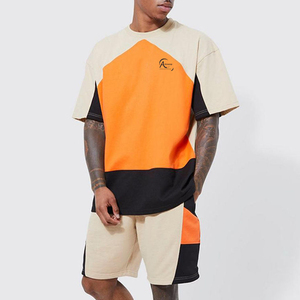 Custom Made Design <b>Men</b> Wholesale Breathable T-<b>Shirt</b> & <b>Shorts</b> <b>Set</b> Solid Color Cotton Made Cheap Price T-<b>Shirt</b> & <b>Shorts</b> <b>Sets</b> - Product Image 1