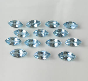 Topacio Azul Cielo Natural AAA al por Mayor, Corte Marquesa Facetado de 8x4 MM, Gema Suelta para Fabricación de Joyas - Product Image 5