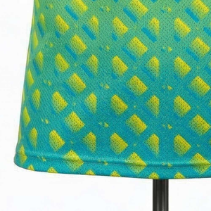 Camiseta de Manga Corta con Cuello Redondo y Estampado Geométrico Verde Azul para Hombre, de Secado Rápido, Tejida, Deportiva, Ajustada, de Longitud Regular - Product Image 5