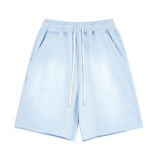 Novedad 2025: Shorts de Verano para Hombre, Estilo Vintage, Lavado Ácido, Tela Francesa 100% Algodón, 420GSM, Talla Grande, con Logotipo Personalizado - Product Image 1