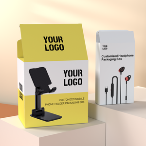 Caja de Papel Personalizada al por Mayor para Soporte de Teléfono para Automóvil, Embalaje de Regalo con Ventana Transparente - Product Image 6