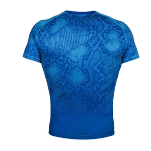 Rashguard pour homme à manches courtes pour MMA, boxe, arts martiaux, lutte, grappling, Muay Thai, entraînement, couche de base, natation, surf - Product Image 5
