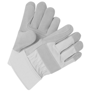 Gants de travail canadiens confortables, robustes, en cuir de vachette renforcé, souples, résistants à l'abrasion, certifiés CE. - Product Image 6