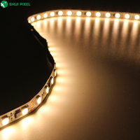 Bande lumineuse LED numérique à changement de couleur complet 65536 niveaux de gris, 60 LED, avec circuit intégré externe UCS7604 RGBW DC12V