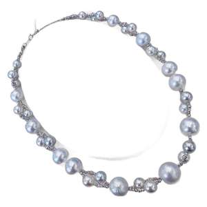 Collar de Perlas de Tahití de Colores Intensos de 8-12 mm, Gran Brillo, Chapado en Oro de 18K, Bola Láser, Diamantes Superiores - Collares Premium - Product Image 5