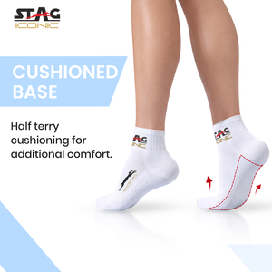 Chaussettes hautes STAG Iconic Performance Noir Blanc PACK DE 2 - Product Image 5