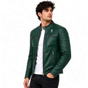 Veste en cuir classique pour homme, conçue pour un confort premium, un style raffiné, une durabilité durable et un look moderne et confiant. - Product Image 2