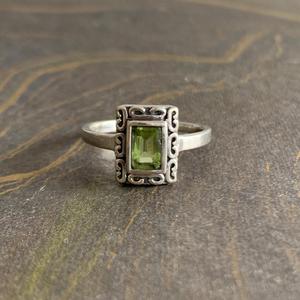 Dainty 2.4 Grams <b>Peridot</b> Fashion <b>Ring</b> - Product Image 1
