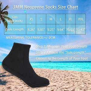 Advanced Sports Sand <b>Socks</b> Durable Neoprene Beach Booties With Custom Design For Maximum Protection On Sand Surfaces - Product Image 6